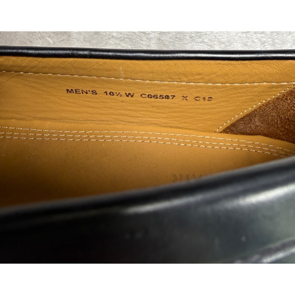 Cole Haan Black Leather Tassel Slip On Loafers Mens Size 10.5 W main image 6
